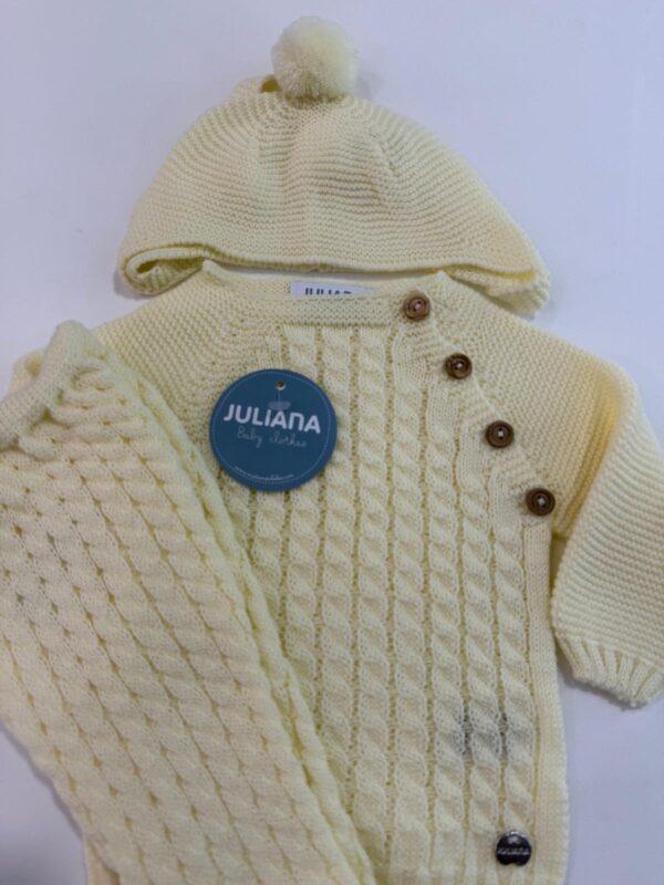 Conjunto 3.P PUNTO TRENZA LANA