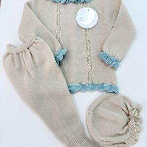 Conjunto 3P. Tachones lana