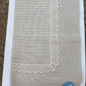 Mantita lines puntilla lana