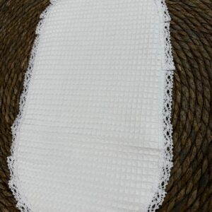 Salva baba gofre blanco