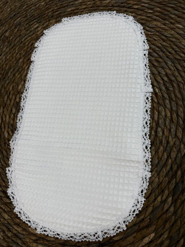 Salva baba gofre blanco