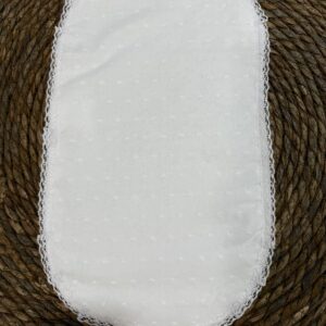 Salva baba plumeti blanco