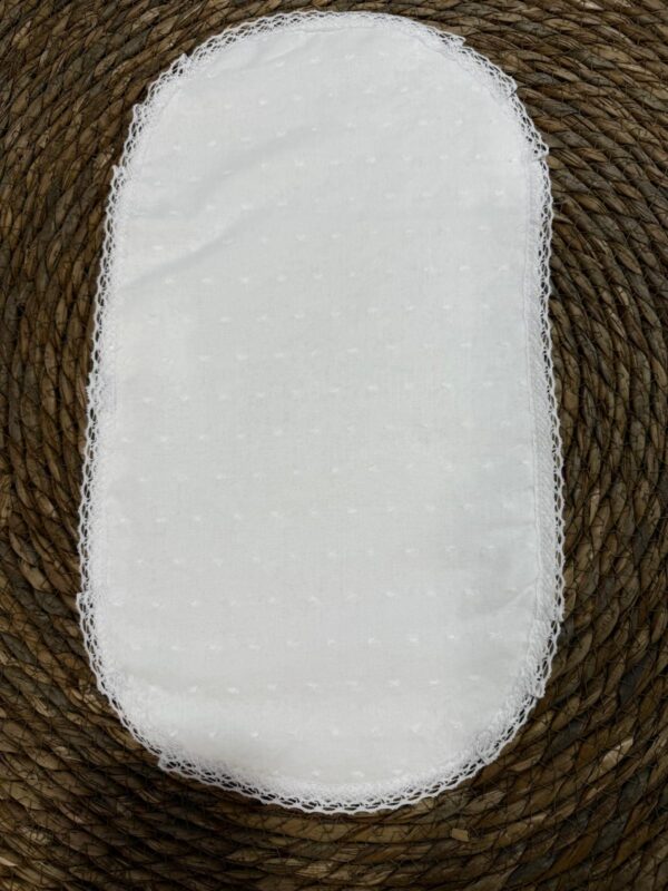 Salva baba plumeti blanco