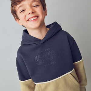 Sudadera contraste niño