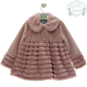 Abrigo infantil Pelo liso+raya