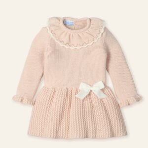 Vestido Punto con cuello volante "SUEÑO EMPOLVADO