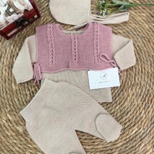Conjunto polaina 3 piezas combinado