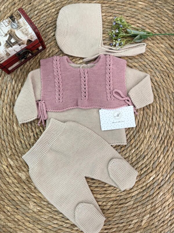 Conjunto polaina 3 piezas combinado