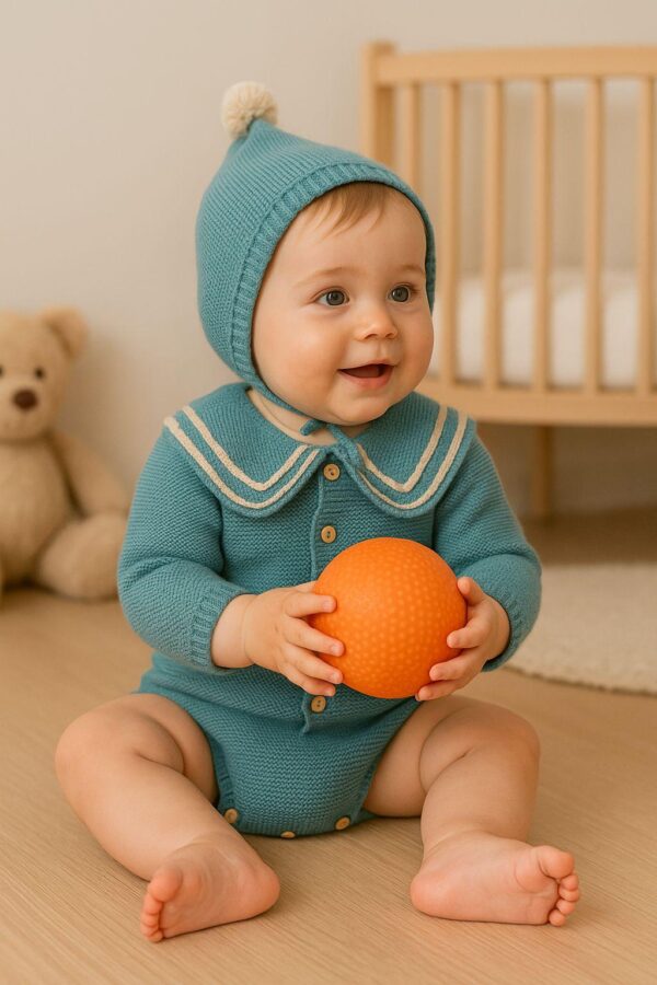 Pelele con gorro nono combinado