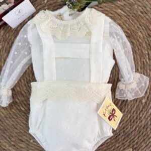 Conjunto 2 piezas tejido bordado