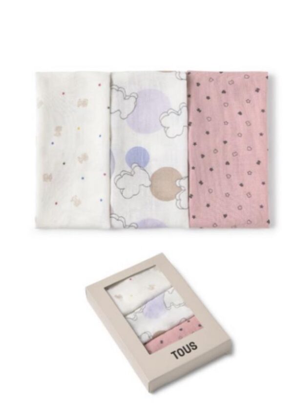 Set 3 mini muselinas TOUS
