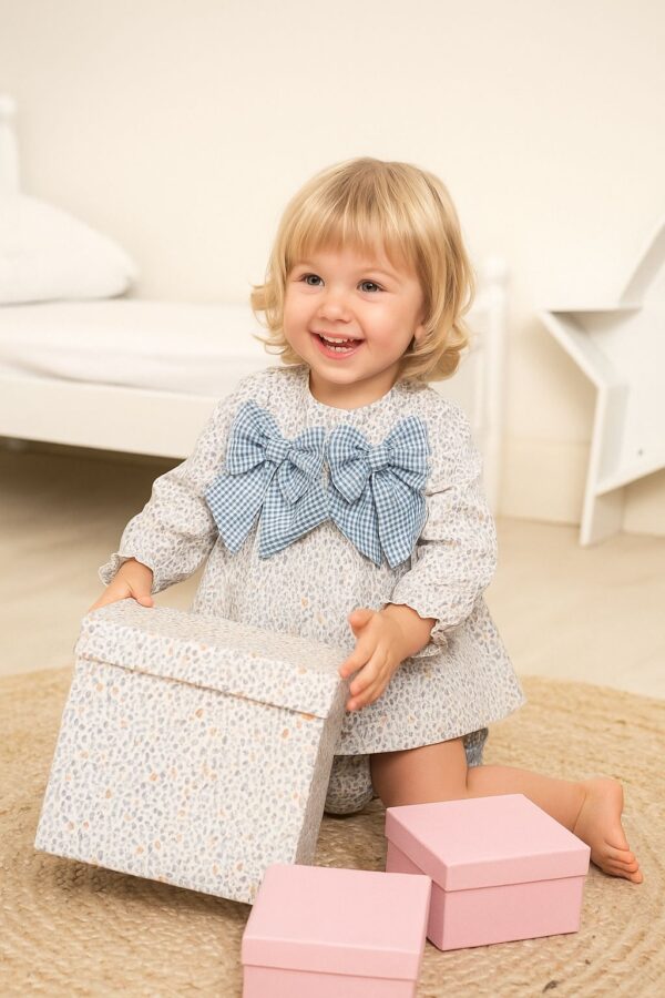 Vestido bebe con braguita familia SEDA