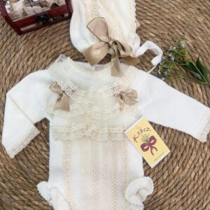 Conjunto de peto 3 piezas artesanal