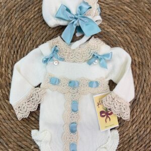 Conjunto de peto 3 piezas artesanal