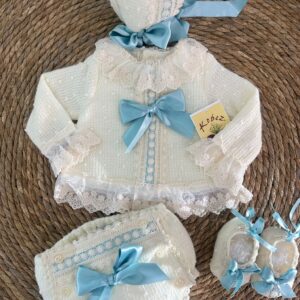 Conjunto punto artesanal de 4 piezas