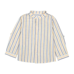 Camisa m/l lino cuello mao
