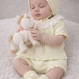 Traje 4 piezas corto con guipur bordado MIAMI TUL