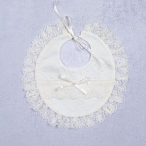 BABERO ORGANZA BORDADA