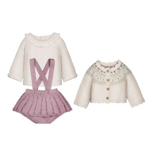 Conj. falda tricot