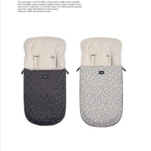Saco paseo para capazo y silla paseo de tejidotecnico estampado en interior de pelo