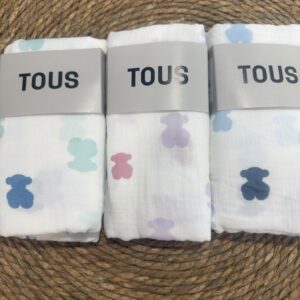 Manta muselina TOUS BABY estampada 98x118cm 100% ALGODON