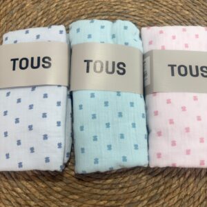 Manta muselina TOUS BABY estampada 98x118cm 100% ALGODON