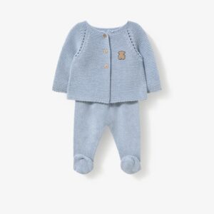 Set de bebe de algodon tricotado TOUS