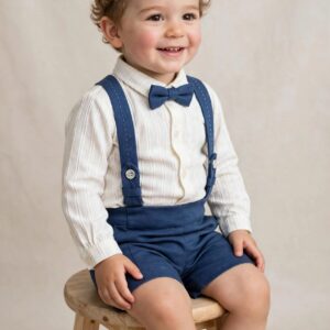 Conjunto niño pantalon corto familia CANELA