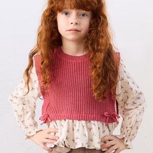 Camisa con top niña