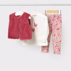 Conjunto 3 piezas chaleco bebé