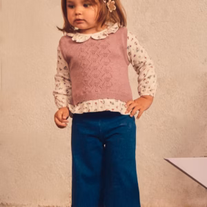 Conjunto pantalón y blusa con chaleco bebé