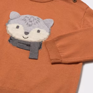 Jersey intarsia animalitos bebé