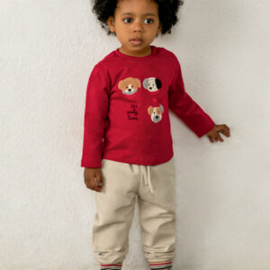 Camiseta m/l bordados